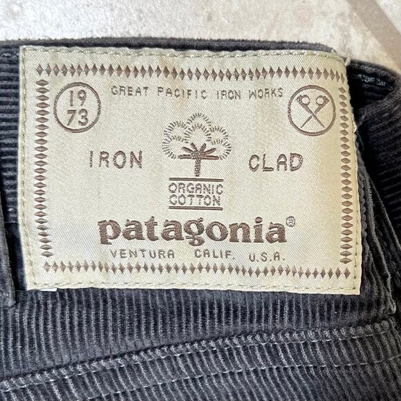 Patagonia Iron Clad Straight Leg Gray Corduroy Pants Mens 28x30 - Picture 11 of 11